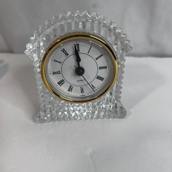 Imperial Crystal NEW 24% Lead Crystal Grandfather Clock 3.5" x 4" Desk Decor - Picture 11 of 11